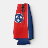 Dynamic Tennessee State Flag Graphic on a Flaschenkühler (Rückseite)