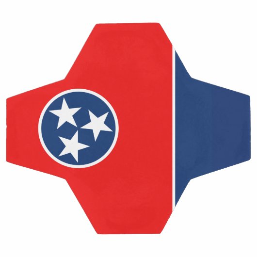 Dynamic Tennessee State Flag Graphic on a Fußball (Flach)