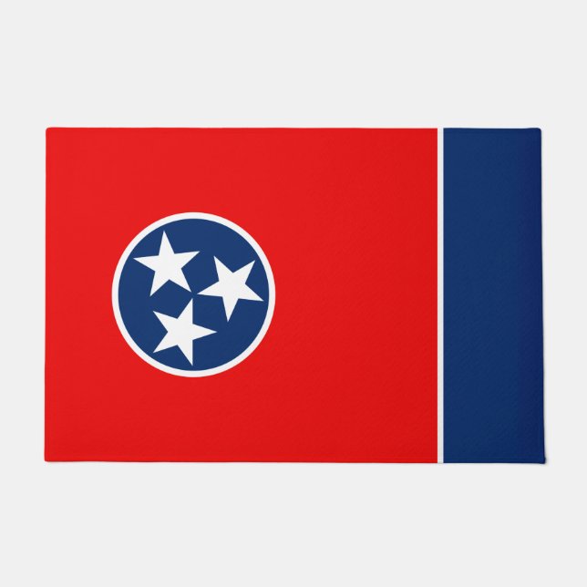 Dynamic Tennessee State Flag Graphic on a Fußmatte (Vorderseite)