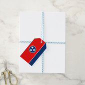 Dynamic Tennessee State Flag Graphic on a Geschenkanhänger (Mit Garn)