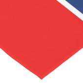 Dynamic Tennessee State Flag Graphic on a Kurzer Tischläufer (Ecke)