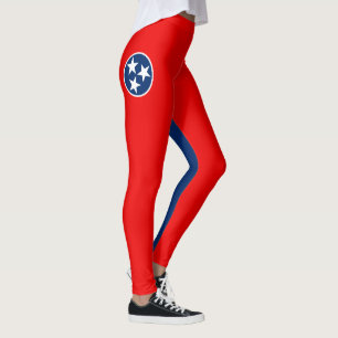 Dynamic Tennessee State Flag Graphic on a Leggings