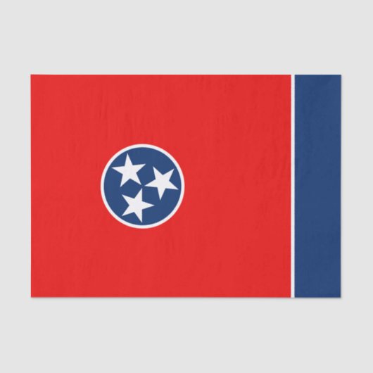 Dynamic Tennessee State Flag Graphic on a Seidenpapier (Vorderseite)
