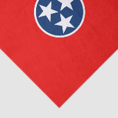 Dynamic Tennessee State Flag Graphic on a Seidenpapier (Ausschnitt)