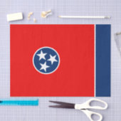 Dynamic Tennessee State Flag Graphic on a Seidenpapier (Handwerk)