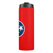 Dynamic Tennessee State Flag Graphic on a Thermosbecher (Vorderseite)