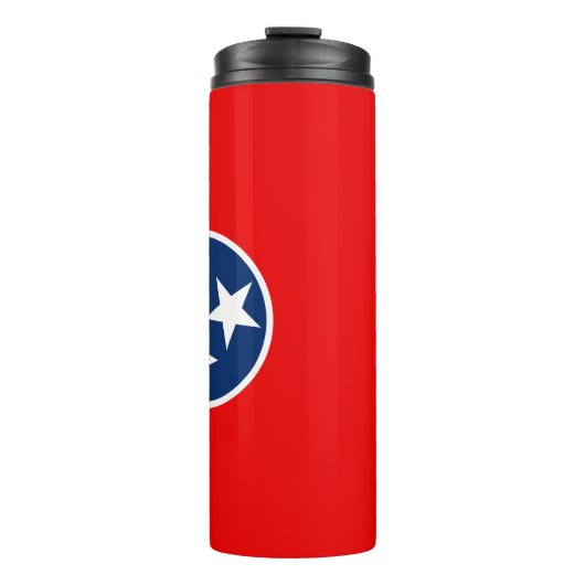 Dynamic Tennessee State Flag Graphic on a Thermosbecher (Vorderseite)
