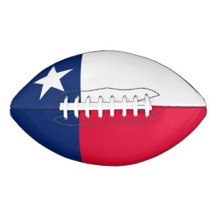 Dynamic Texas State Flag Graphic on a Football