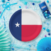 Dynamic Texas State Flag Graphic on a Pappteller (Party)