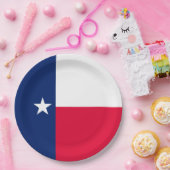 Dynamic Texas State Flag Graphic on a Pappteller (Party)
