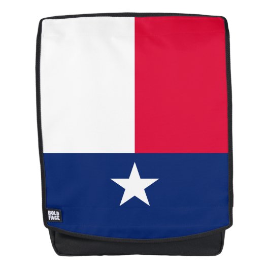 Dynamic Texas State Flag Graphic on a Rucksack (Vorderseite)