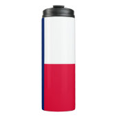 Dynamic Texas State Flag Graphic on a Thermosbecher (Vorderseite)