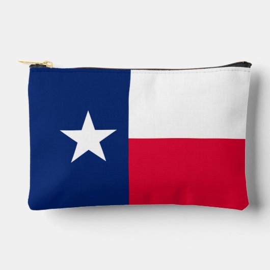 Dynamic Texas State Flag Graphic on a Zubehörtasche (Vorderseite)