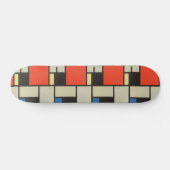 Dynamic Vibes: Mondrian Skateboard (Horizontal)