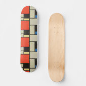 Dynamic Vibes: Mondrian Skateboard (Vorderseite)