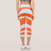 "Dynamic Wave Capri" Capri Leggings (Rückseite)