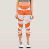 "Dynamic Wave Capri" Capri Leggings (Vorderseite)