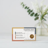 Dynamic White Global Manpower Labour Consultant Visitenkarte (Stehend Vorderseite)