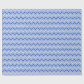 Dynamic Zigzag Pattern in Blue and Pink Stripe Geschenkpapier (Flach)