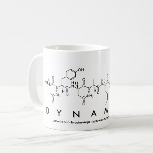 Dynamics Peptidwort-Tasse Kaffeetasse (Vorderseite Links)