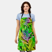 Dynamik der Pflanze Schlaganfall Design Schürze (Getragen)