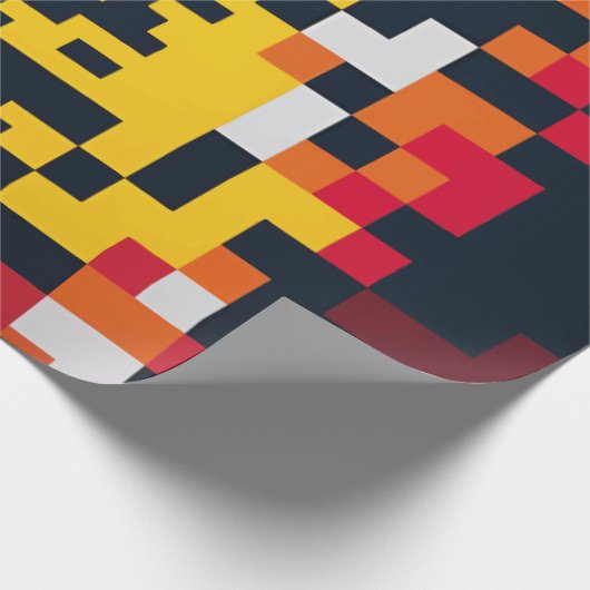 Dynamik der Pixelexplosion Geschenkpapier (Ecke)