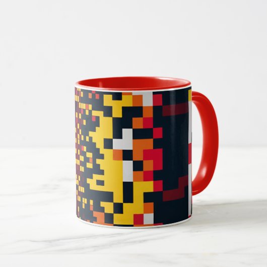 Dynamik der Pixelexplosion Tasse (VorderseiteRechts)