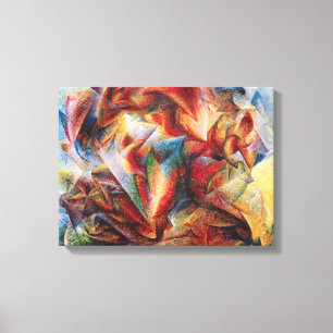 Dynamik eines Fußballspielers durch Umberto Bocci Leinwanddruck