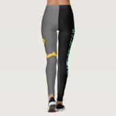 Dynamik Hochleistungs-Sportbelag Leggings (Rückseite)