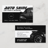 Dynamik in Schwarzweiß Visitenkarte (Vorne/Hinten)