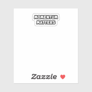 Dynamik spielt eine Rolle für den Fortschritt Aufkleber