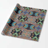 Dynamik symmetrischer Fantasiekunst Geschenkpapier (Ungerollt)