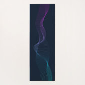 Dynamiklinien - Blauwellen-Yogmatte Yogamatte (Rückseite)