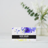 Dynamisch | Spatter II Visitenkarte (Stehend Vorderseite)