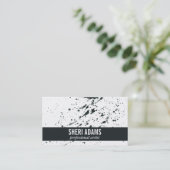 Dynamisch | Spatter Visitenkarte (Stehend Vorderseite)