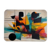Dynamische Abstrakt Geometrische Kunst Magnet (Horizontal)