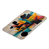 Dynamische Abstrakt Geometrische Kunst Magnet (Linke Seite)
