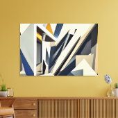Dynamische abstrakte Architektur Leinwanddruck (Insitu (Wohnzimmer))