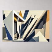Dynamische abstrakte Architektur Poster (Vorne)