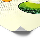 Dynamische Abstrakte Artwork mit bunten Kreisläufe Poster (Ecke)