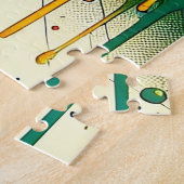 Dynamische Abstrakte Artwork mit bunten Kreisläufe Puzzle (Seite)