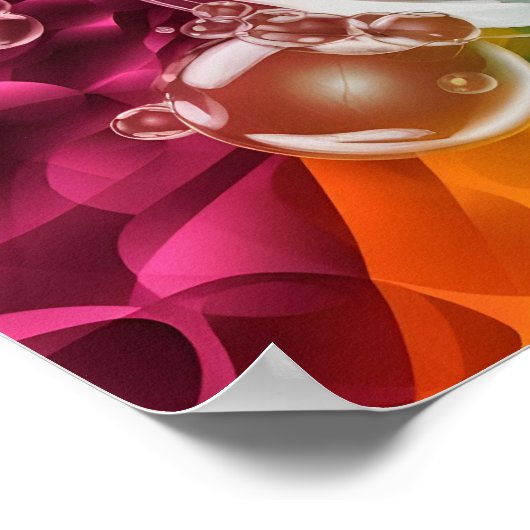 Dynamische Abstrakte Desktop Wallpaper Poster (Ecke)