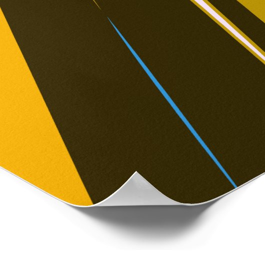 Dynamische Abstrakte Streifen Poster (Ecke)