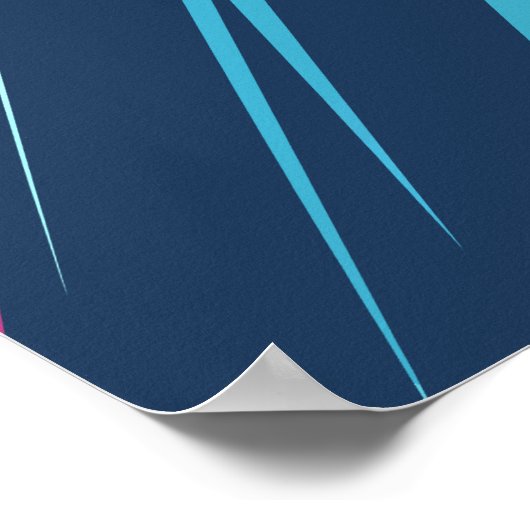 Dynamische Abstrakte Streifen Poster (Ecke)