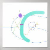 Dynamische Abstrakte Zusammensetzung Poster (Vorne)