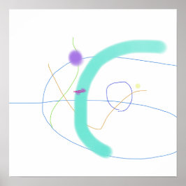 Dynamische Abstrakte Zusammensetzung Poster