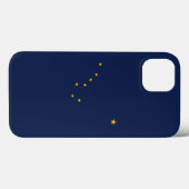 Dynamische Alaska-Staatsflagge Grafik auf einer Case-Mate iPhone Hülle (Rückseite (Horizontal))