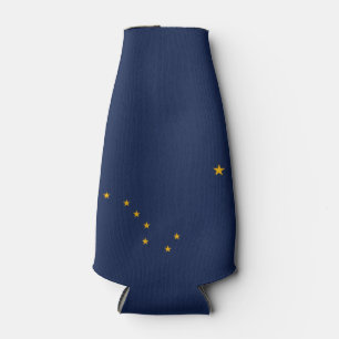 Dynamische Alaska-Staatsflagge Grafik auf einer Flaschenkühler