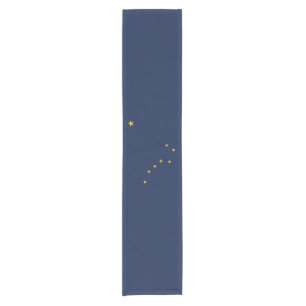 Dynamische Alaska-Staatsflagge Grafik auf einer Kurzer Tischläufer