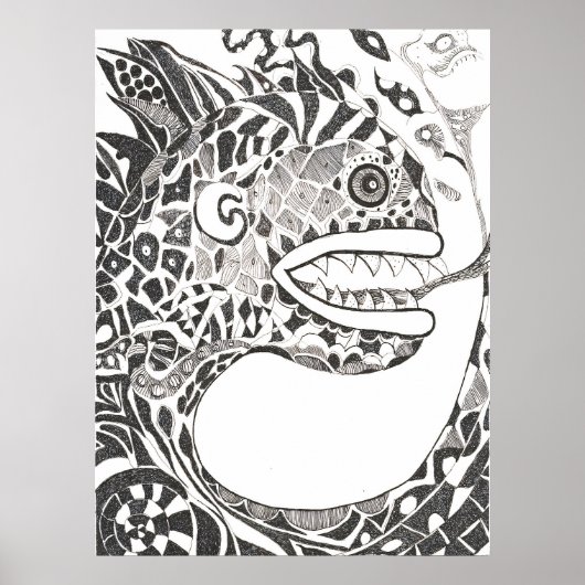 Dynamische alte Schlange Poster (Vorne)